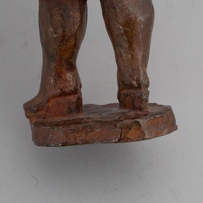EDVIN ÖHRSTRÖM, sculpture, bronze, signed and dated 1942.