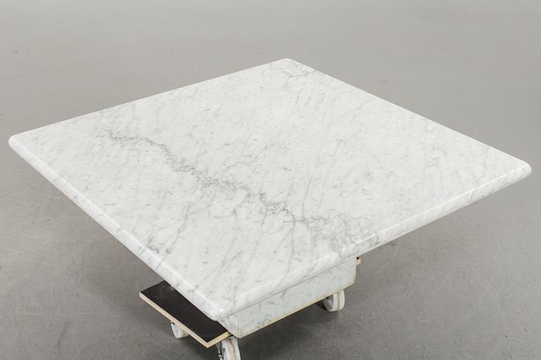 A MARBLE SOFA TABLE.