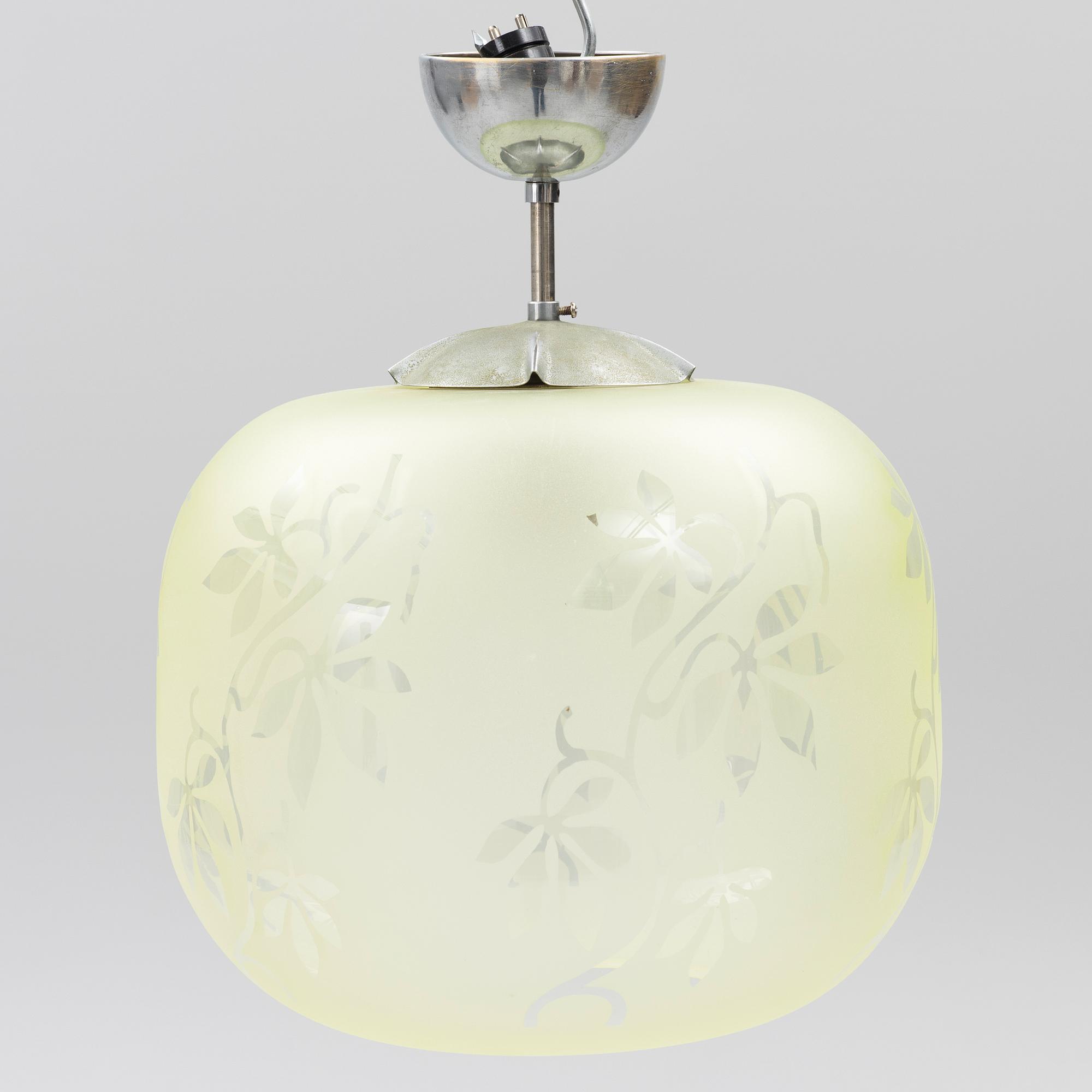 Ceiling lamp. Model A2905. Elektriska AB, Chr Bergh & Co/Cebe for Asea. 1940s.