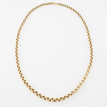 Collier 18K guld, doserad ärtlänk.