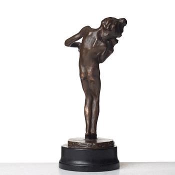Carl Milles, "Flicka med katt" (Girl with Cat).