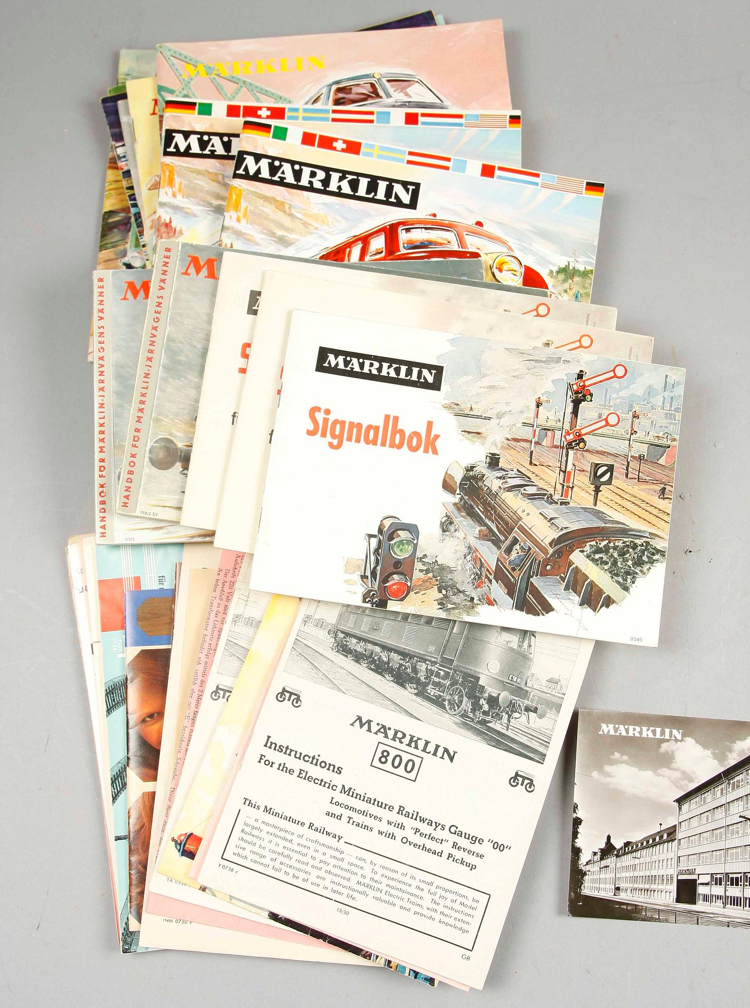 PARTI KATALOGER, PRISLISTOR mm, Märklin.
