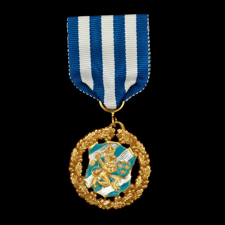 MEDALJ, 18 k, Sporrong, Nässjö, 1972, vikt 22 g.