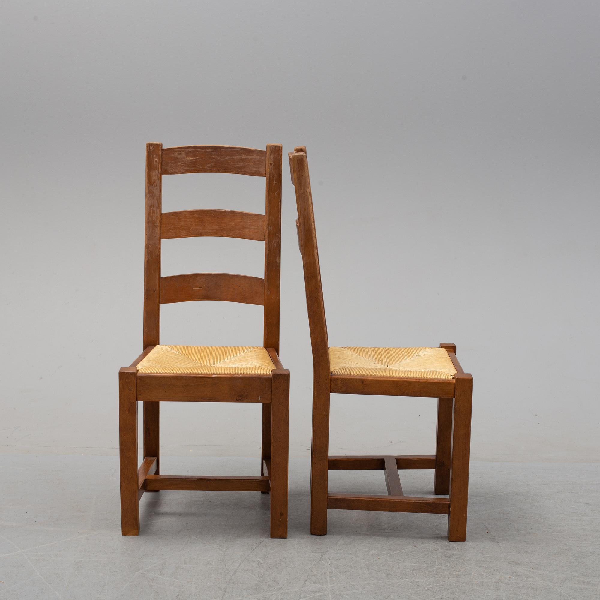 MATGRUPP, 10 stolar + bord,  1980/90-tal.