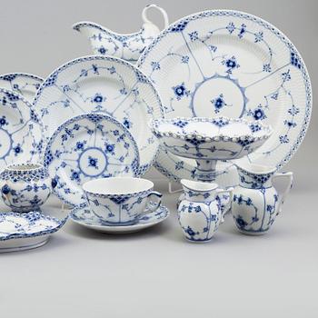 A 144 piece porcelain service 'Musselmalet', Royal Copenhagen, Denmark.