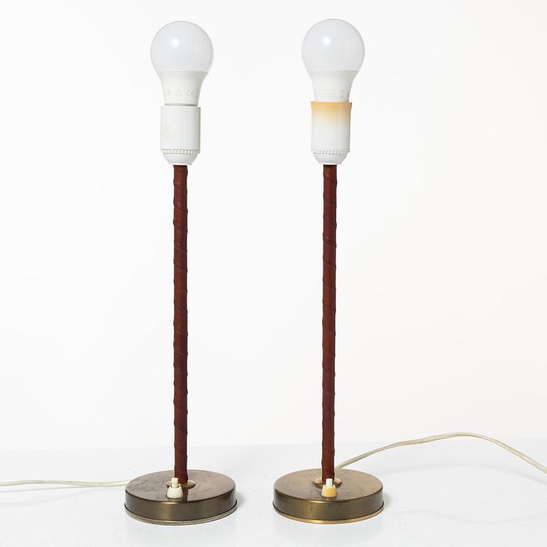 Table lamps, a pair, Eskilstuna Elektrofabrik, second half of the 20th century.
