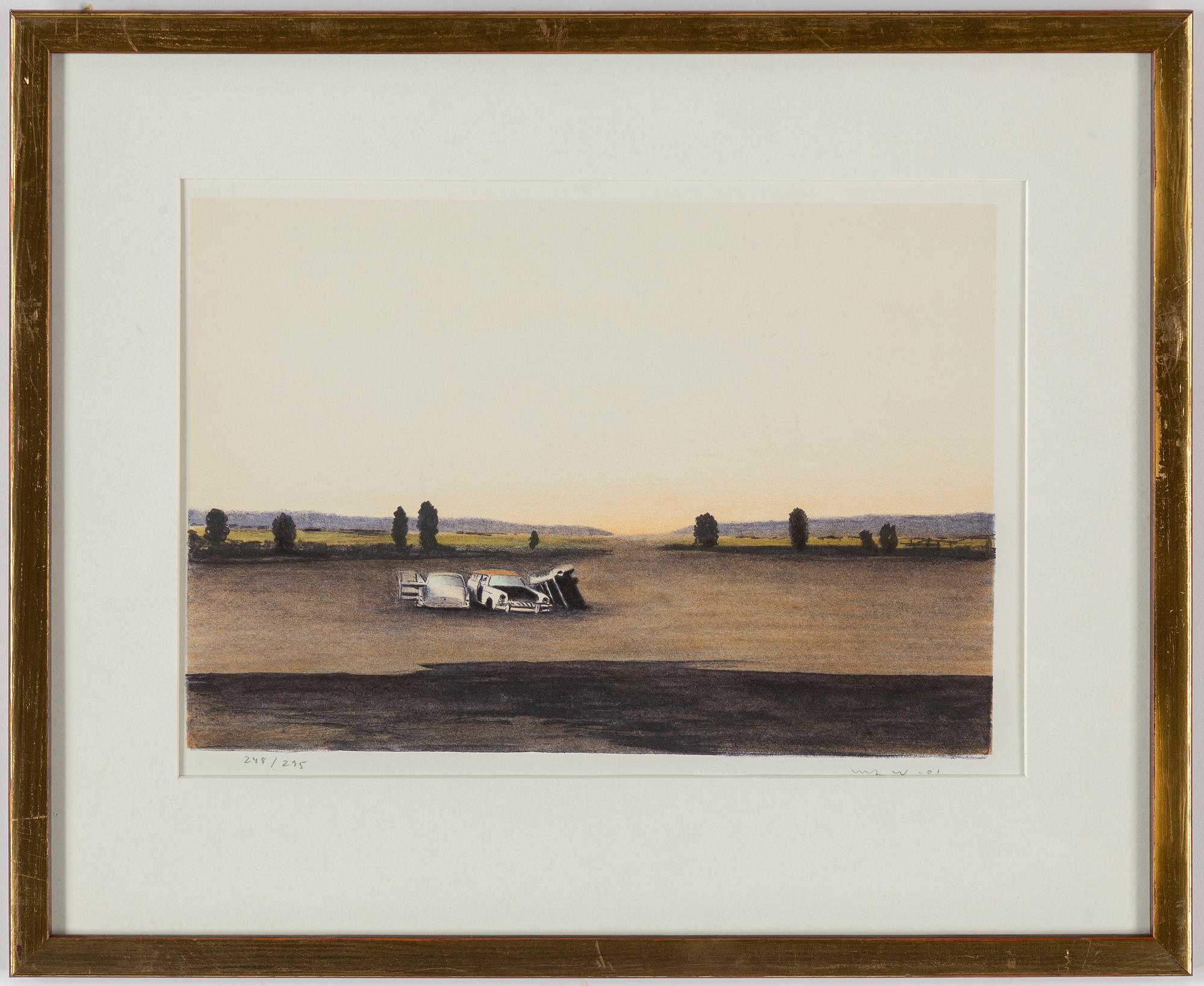 ULF WAHLBERG, lithographs, 2, 1976, 2001, signed 191/320, 248/295.