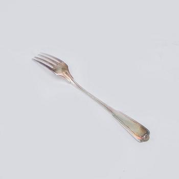 W.A. Bolin, bestickuppsättning, 89 delar, silver, Stockholm 1938, gammal Fransk.