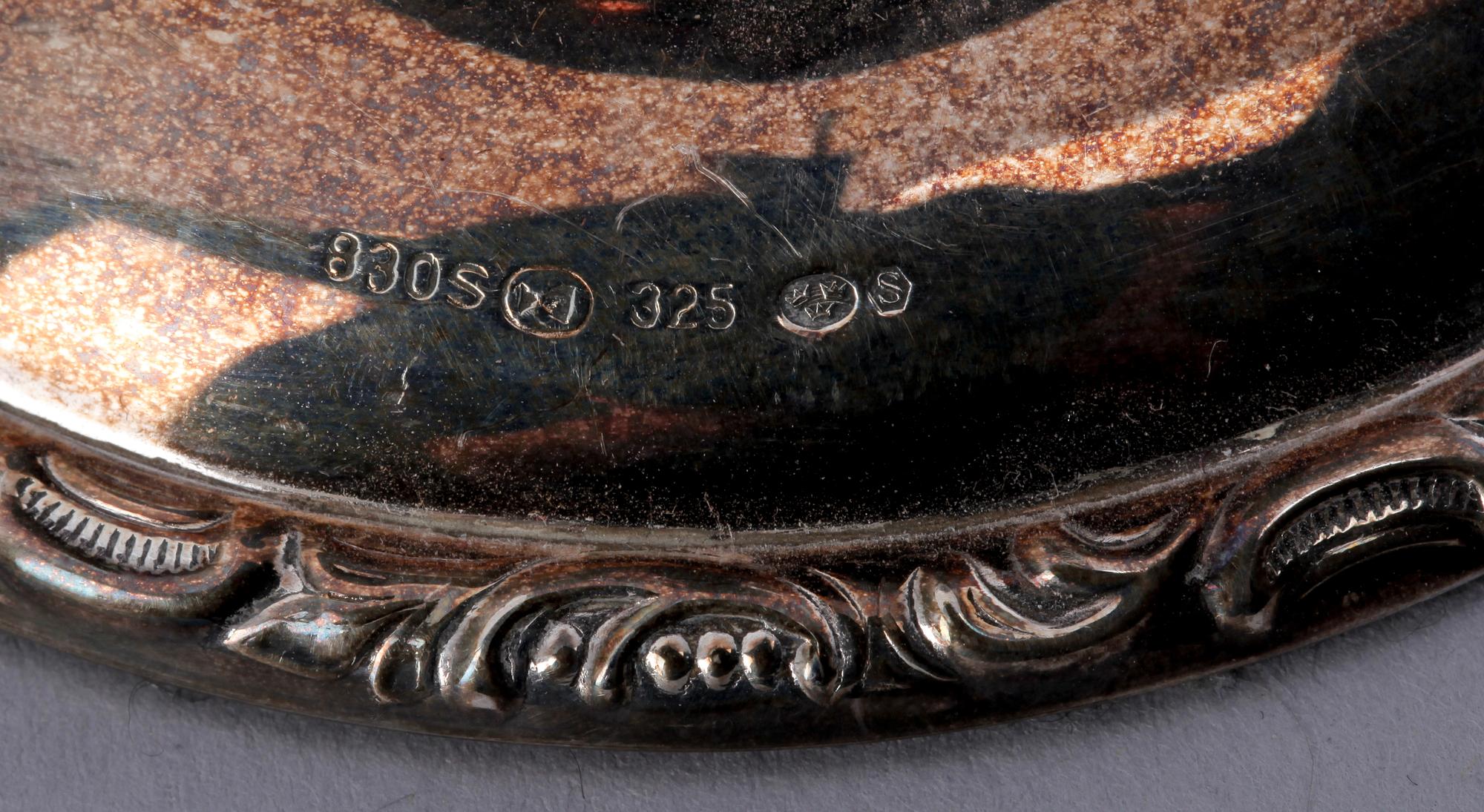 PARTI SILVER, 13 delar, flera länder, 1900-tal, vikt ex ljusstakar och glaskar ca 400g.