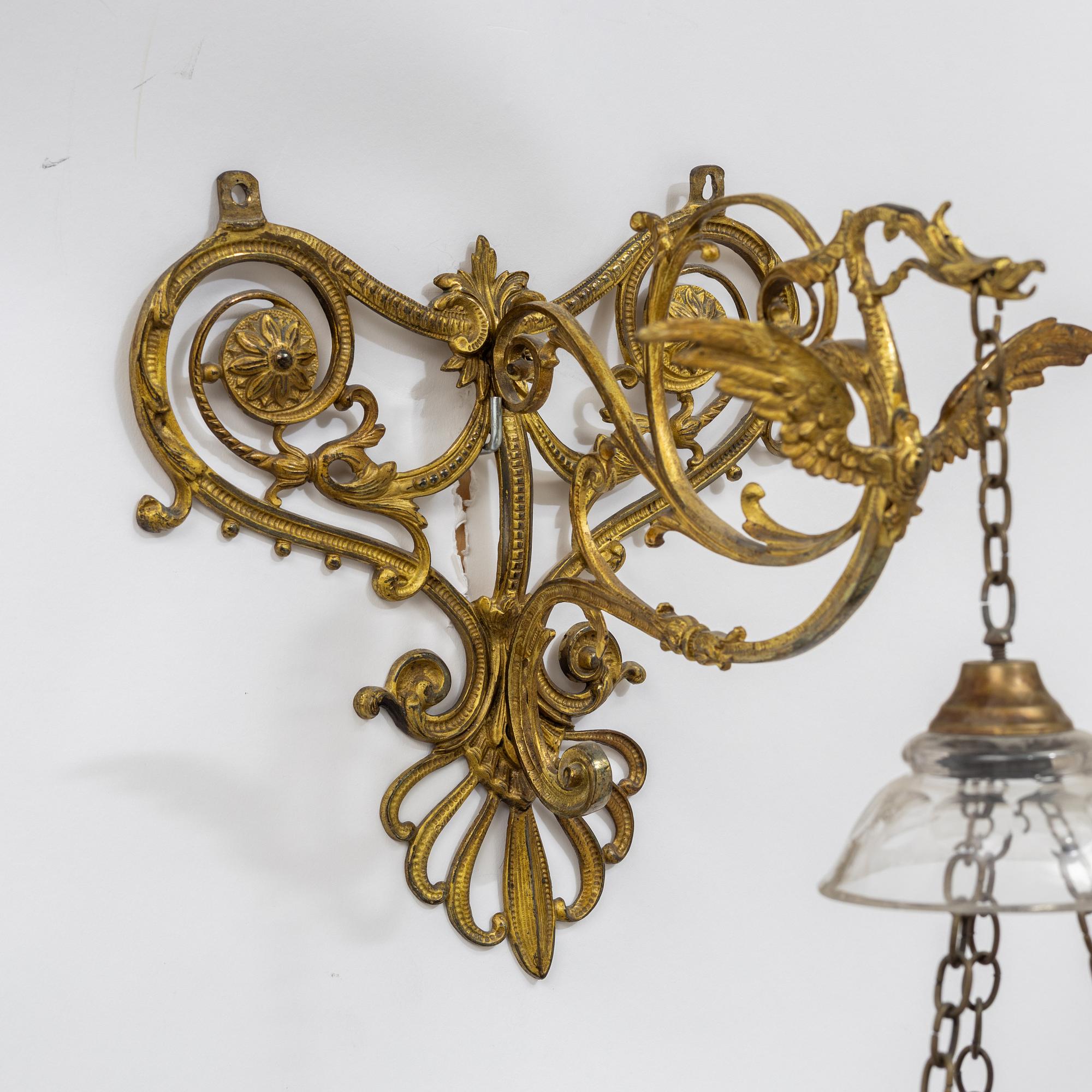 A late 19th century wall lantern.