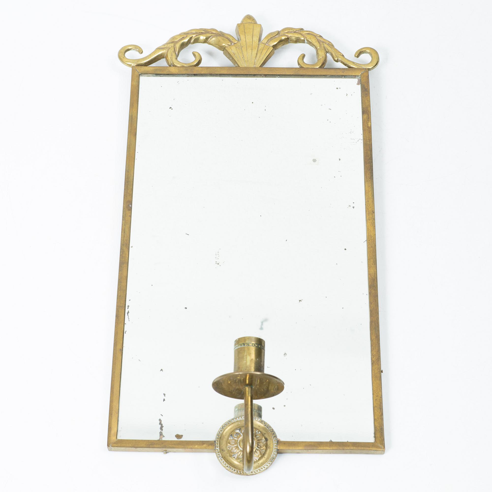 Lars Holmström, attributed to, a mirror sconce, Swedish Grace, 1920s.