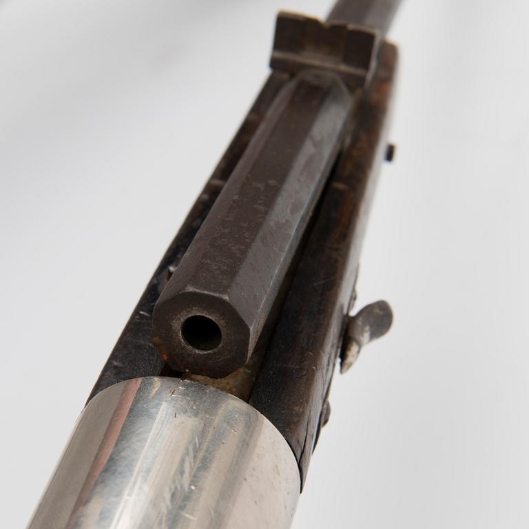 A German Oscar Will "Bugelspanner" air rifle, first half of 20th Century.