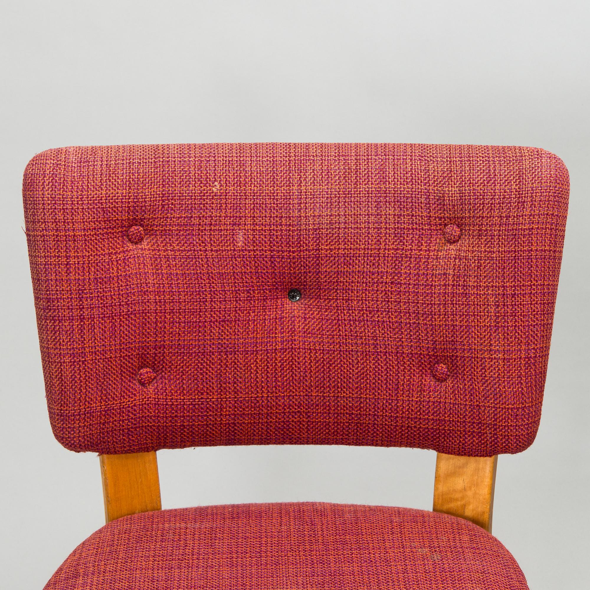 Alvar Aalto, A set of five mid-20th century '69' chairs for O.Y. Huonekalu- ja Rakennustyötehdas A.B.