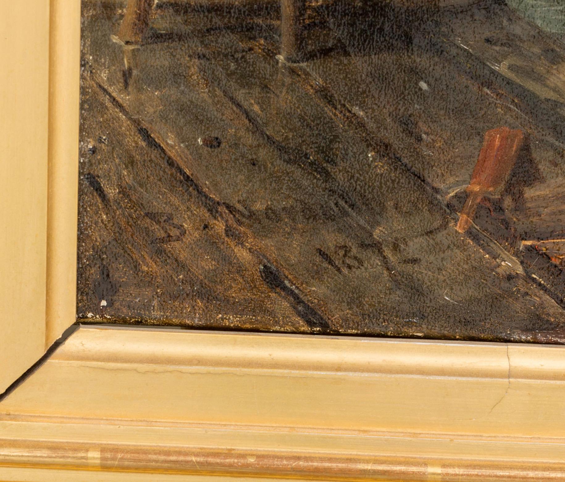 BENGT NORDENBERG, olja på duk, signerad och daterad 1872.