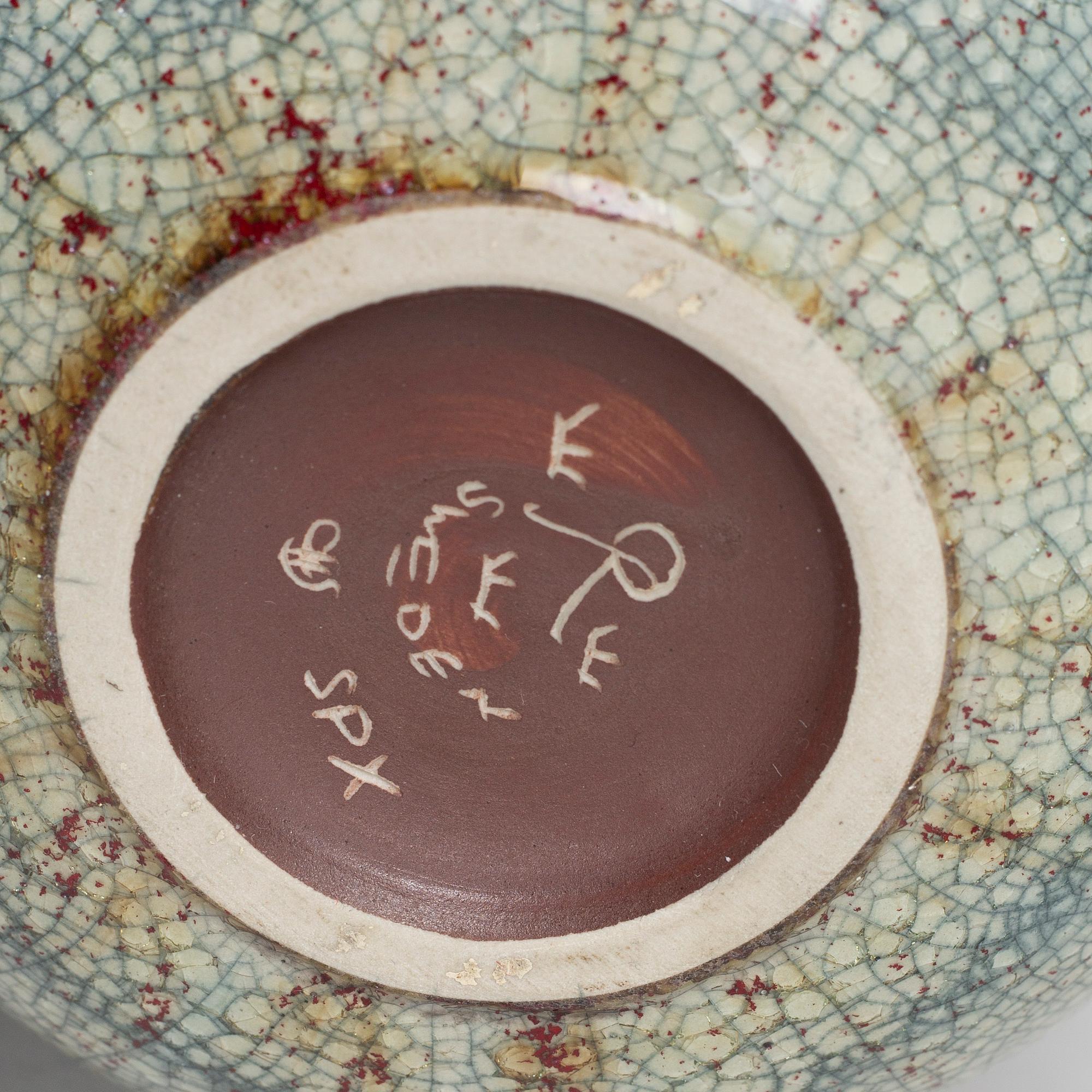 CARL-HARRY STÅLHANE, a stoneware vase, Rörstrand, Sweden, mid 20th century.