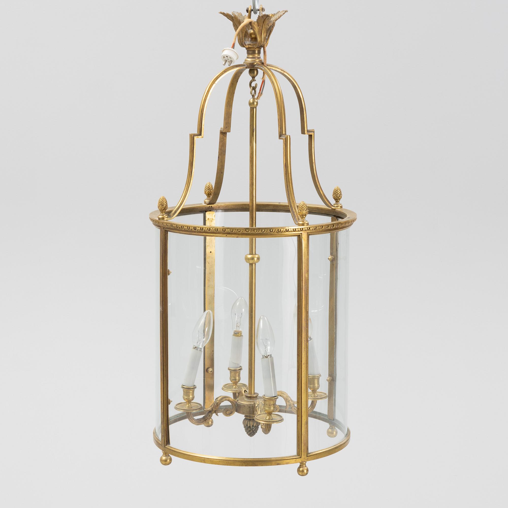 A brass lantern, second half of the 19th Century.