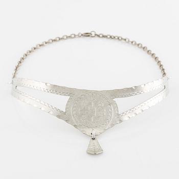 Necklace, pewter, Sweden.