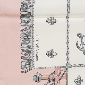 Hermès, scarf, "View of the Carriage of the Galley La Réale".