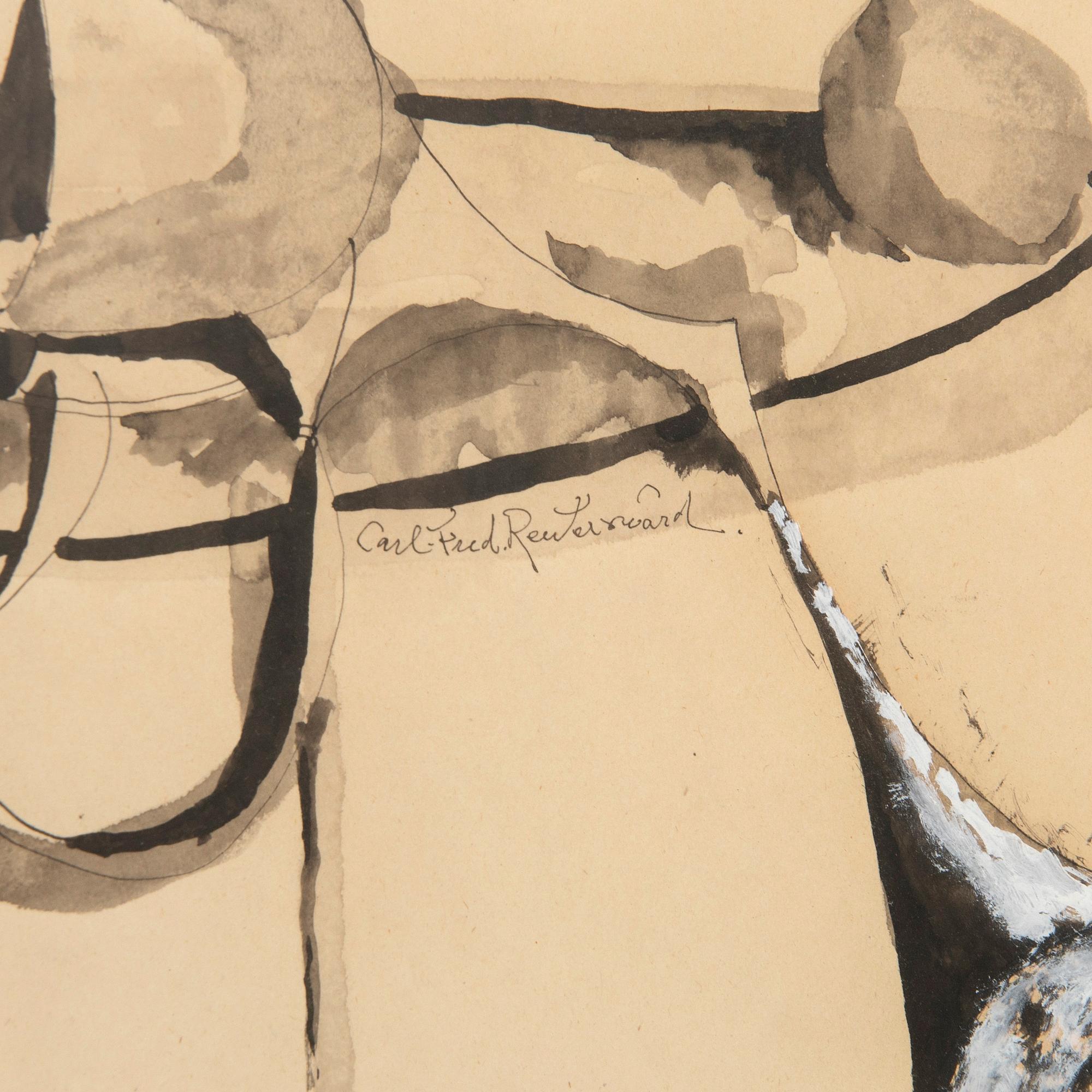 Carl Fredrik Reuterswärd, tusch och lavering,