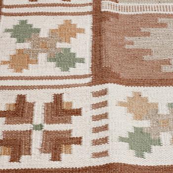 A flatweave rug, second half of the 20th century, 220 x 172 cm.