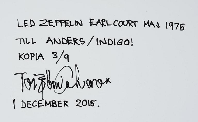 Torbjörn Calvero, "Robert Plant, Jimmy Page/Led Zeppelin, Earl's Court, May 1975.".