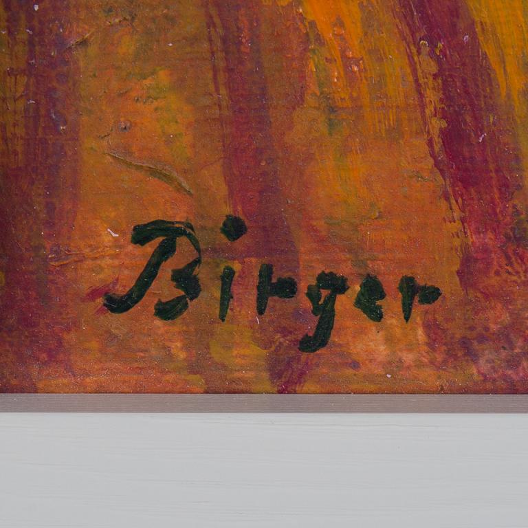 BIRGER BIRGER-ERICSON, oil on panel, signed.