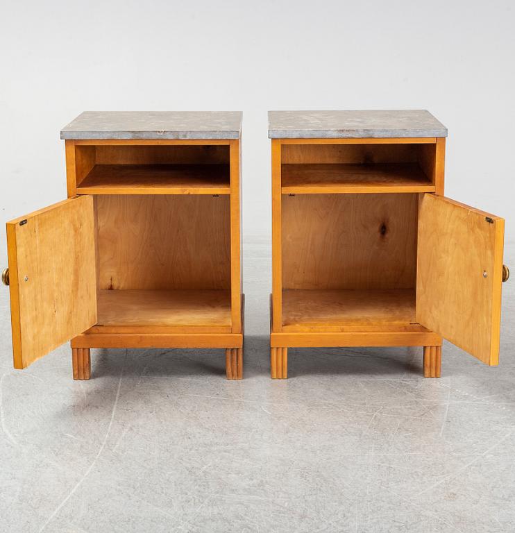 SÄNGBORD, ett par, 1930-tal.