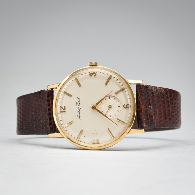 ARMBANDSUR, herr. Mathey Tissot, 18K.