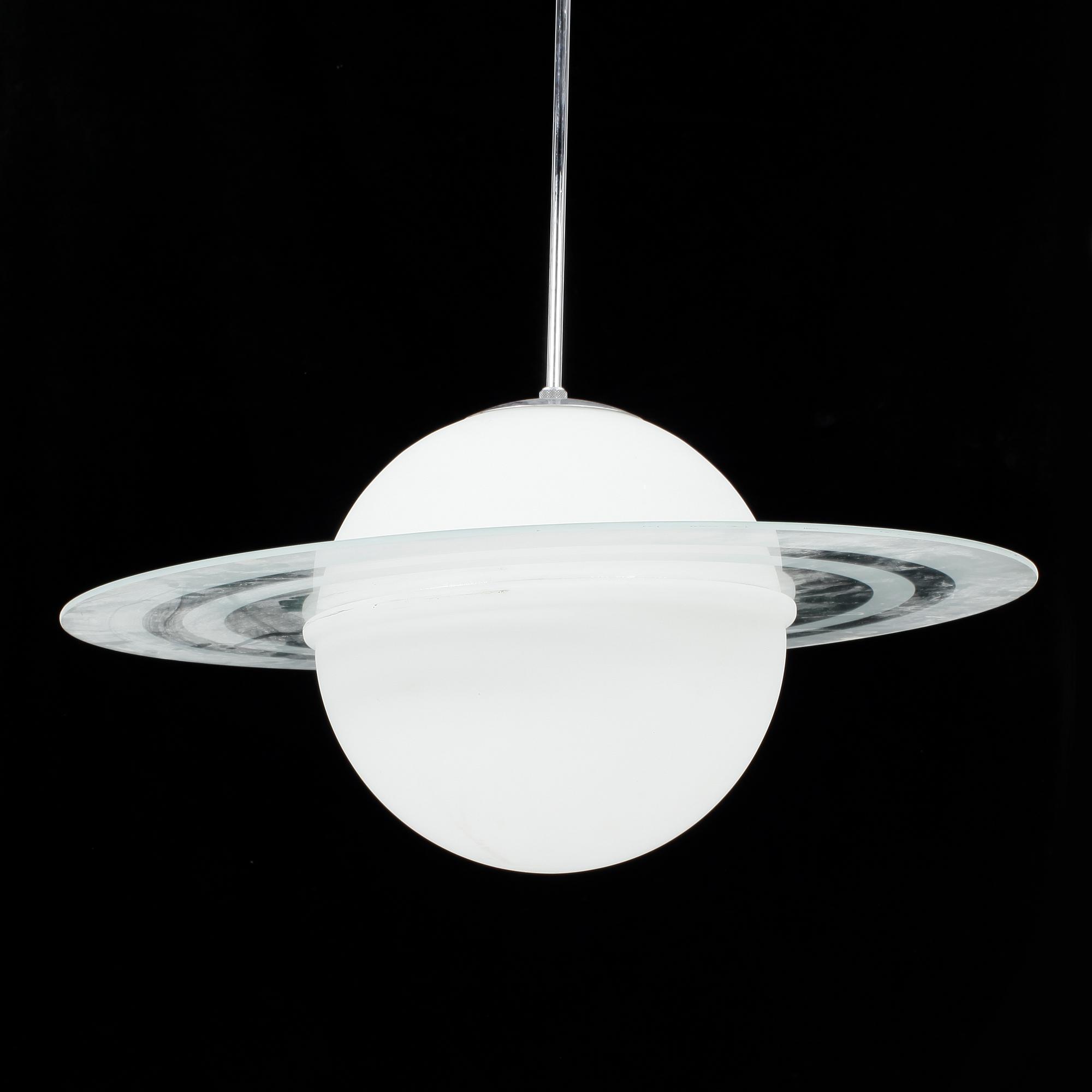 TAKLAMPA, glas, "Saturnus", 1900-talets andra hälft.