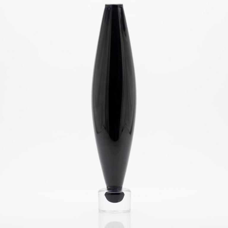 Matz Borgström, Vase, glass, for Orrefors, second half of the 20th century.