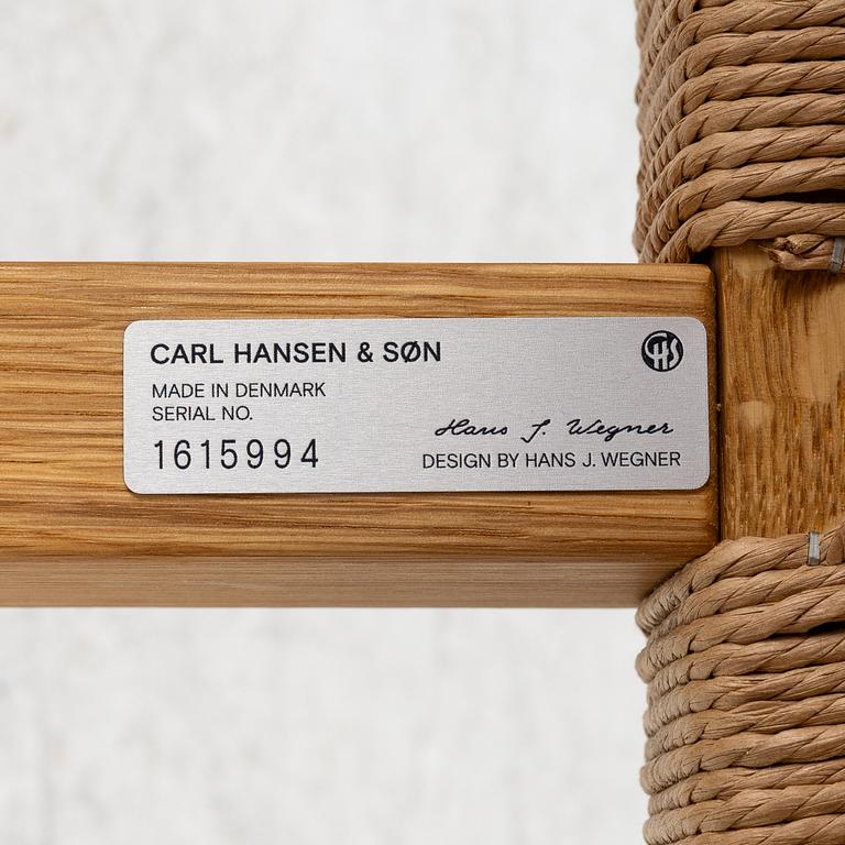 Hans J. Wegner, stool/side table, Carl Hansen & Søn, Denmark, contemporary.