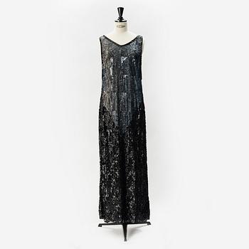 A 1920's sequin embroidered dress.