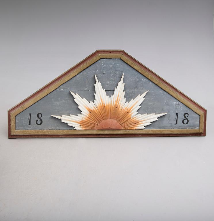 DÖRRÖVERSTYCKE, allmoge, 1800-talets första hälft.