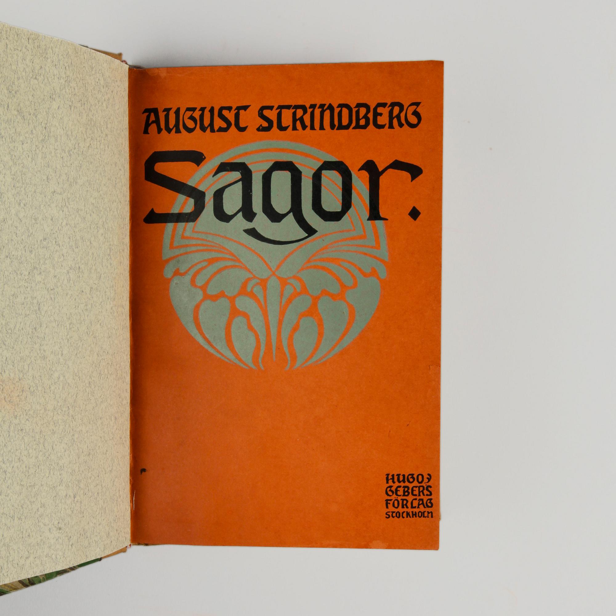 BOK, "Sagor" av August Strindberg, Stockholm 1903.