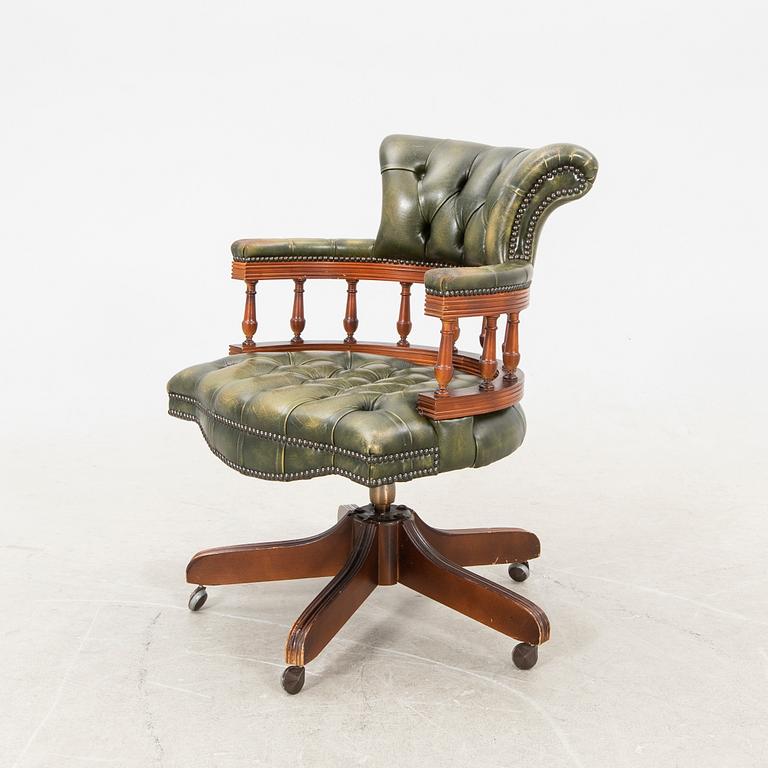 An Englsish desk chair later part of the 20th century.