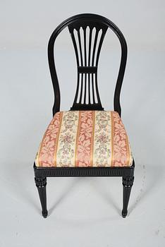 STOLAR, 6 st, gustaviansk stil, 1900-talets andra hälft.