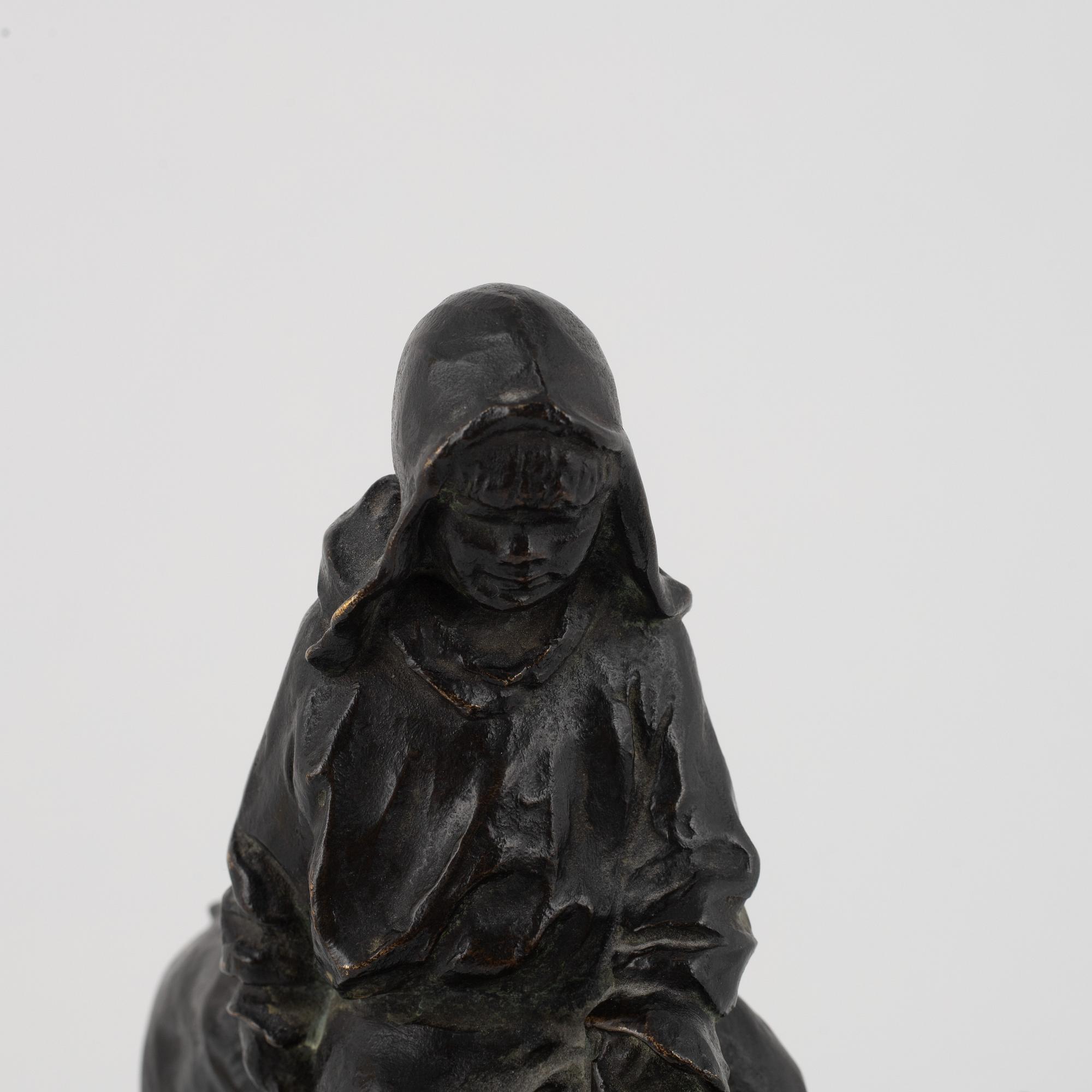 Arthur Hoffmann, sculpture, bronze, signed.