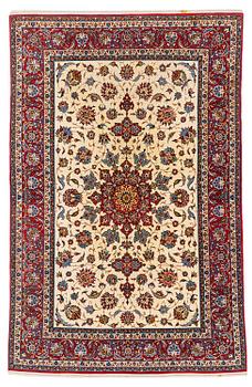 413. A semi-antique Isfahan rug, c. 225 x 143 cm.