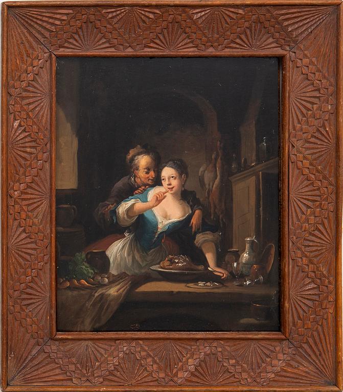 Franz van Mieris, circle of/follower of, The Proposal.