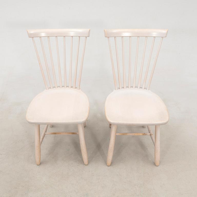 Carl Malmsten, 6 "Lilla Åland" chairs by Stolab, late 20th century.