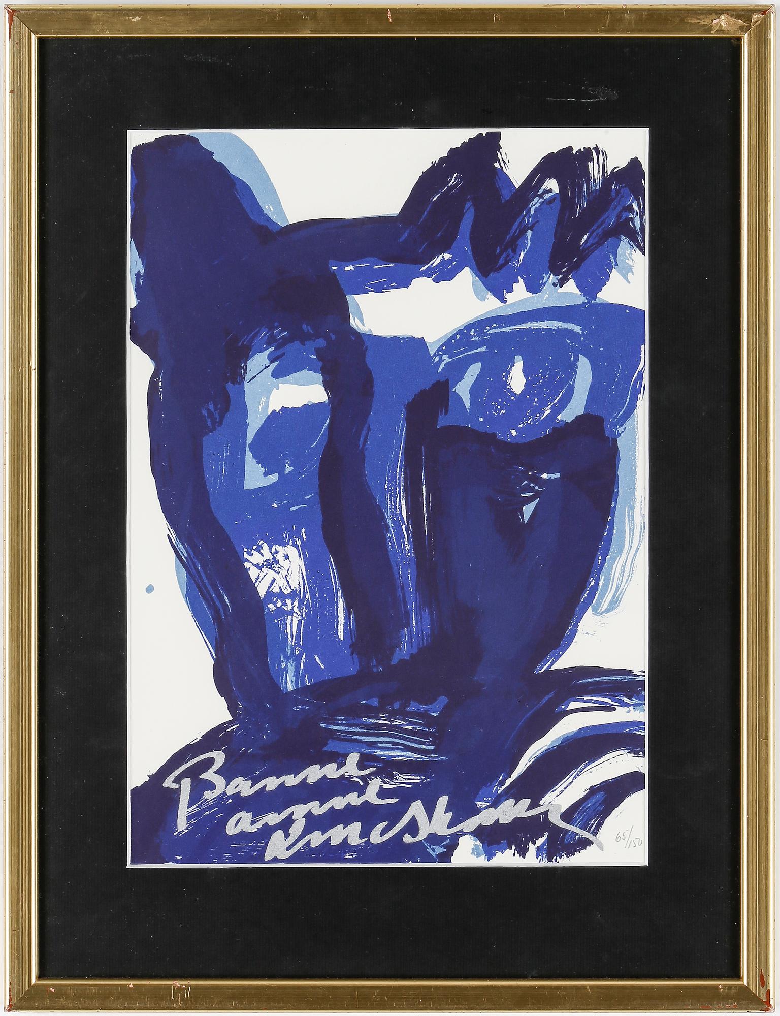 BENGT LINDSTRÖM, litografi, signerad och numrerad 65/150.