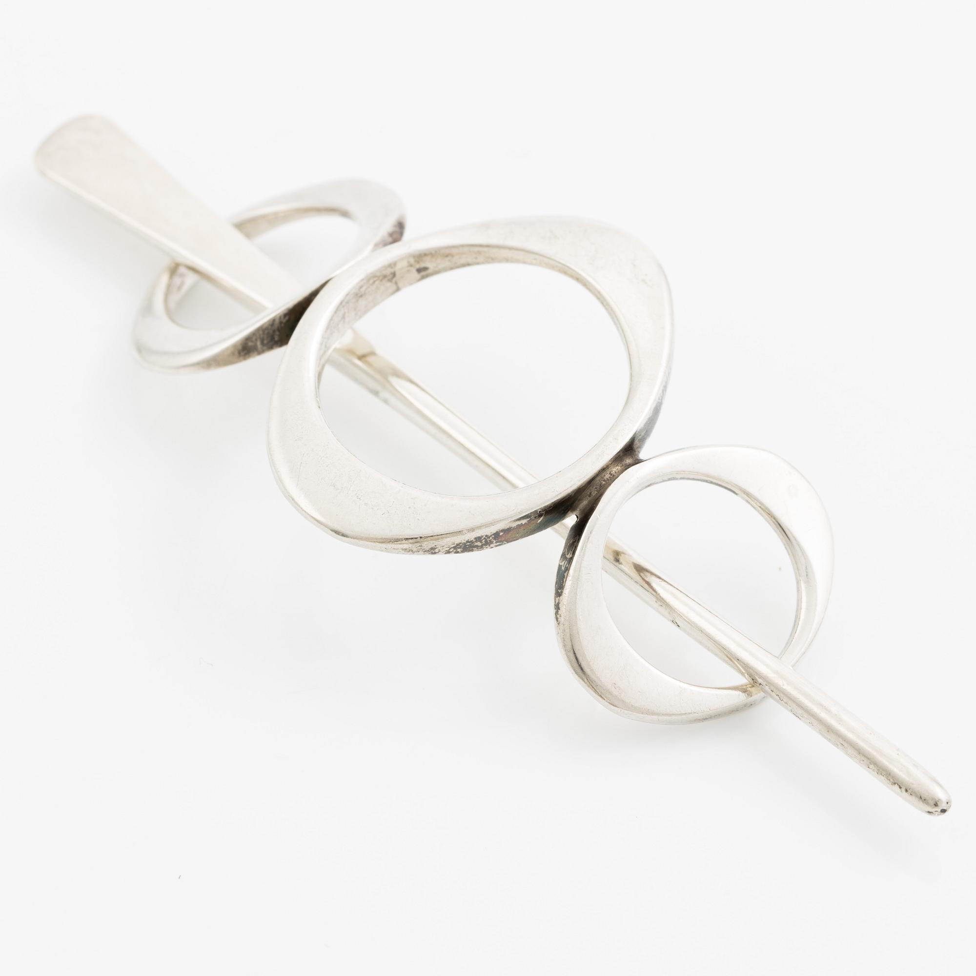 Sven-Erik Högberg, a hairpin, sterling silver, Gothenburg 1977.