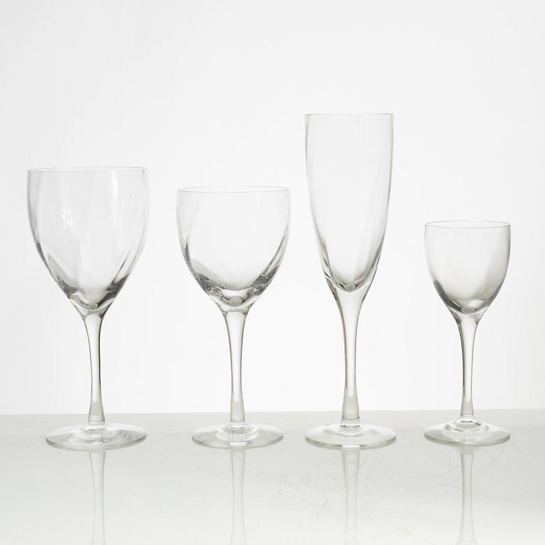 Bertil Vallien, an 82-piece 'Chateau' glass service, Kosta Boda.