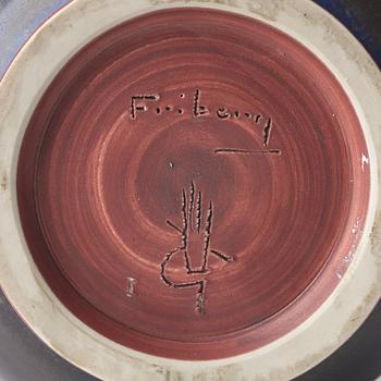 Berndt Friberg, a stoneware vase, Gustavsberg studio, Sweden 1967.