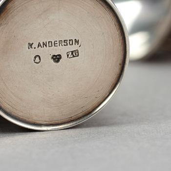 PARTI SILVER, 12 st, mestadels GAB Stockholm. Vikt ca 320 gram.