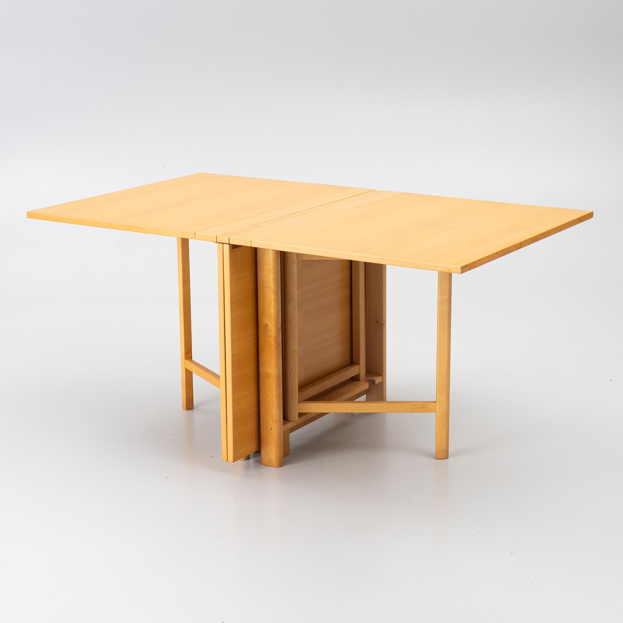 Bruno Mathsson, “Maria Flap” drop-leaf table, Mathsson International.