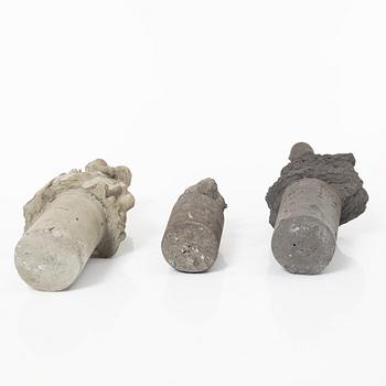 Kathy Dalwood, skulpturer, 3 st, "American Girl", "Tennessee Girl" och "Concrete Roman Girl".