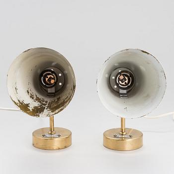 PAAVO TYNELL, a pair of mid-20th century 'A 4' wall lights for Idman.