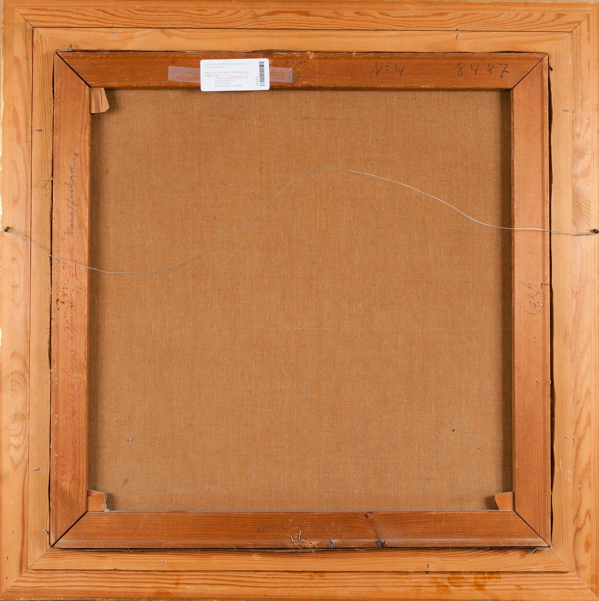 Väinö Blomstedt, KALASTAJALLA ON YLEISÖ.