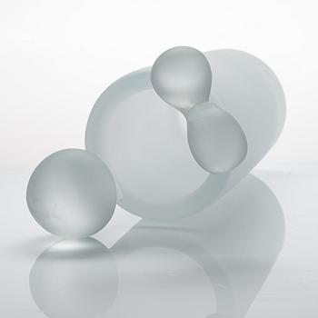 Oiva Toikka, veistos, "Lumilinna" signeerattu Oiva Toikka Iittala 2010 33/50.